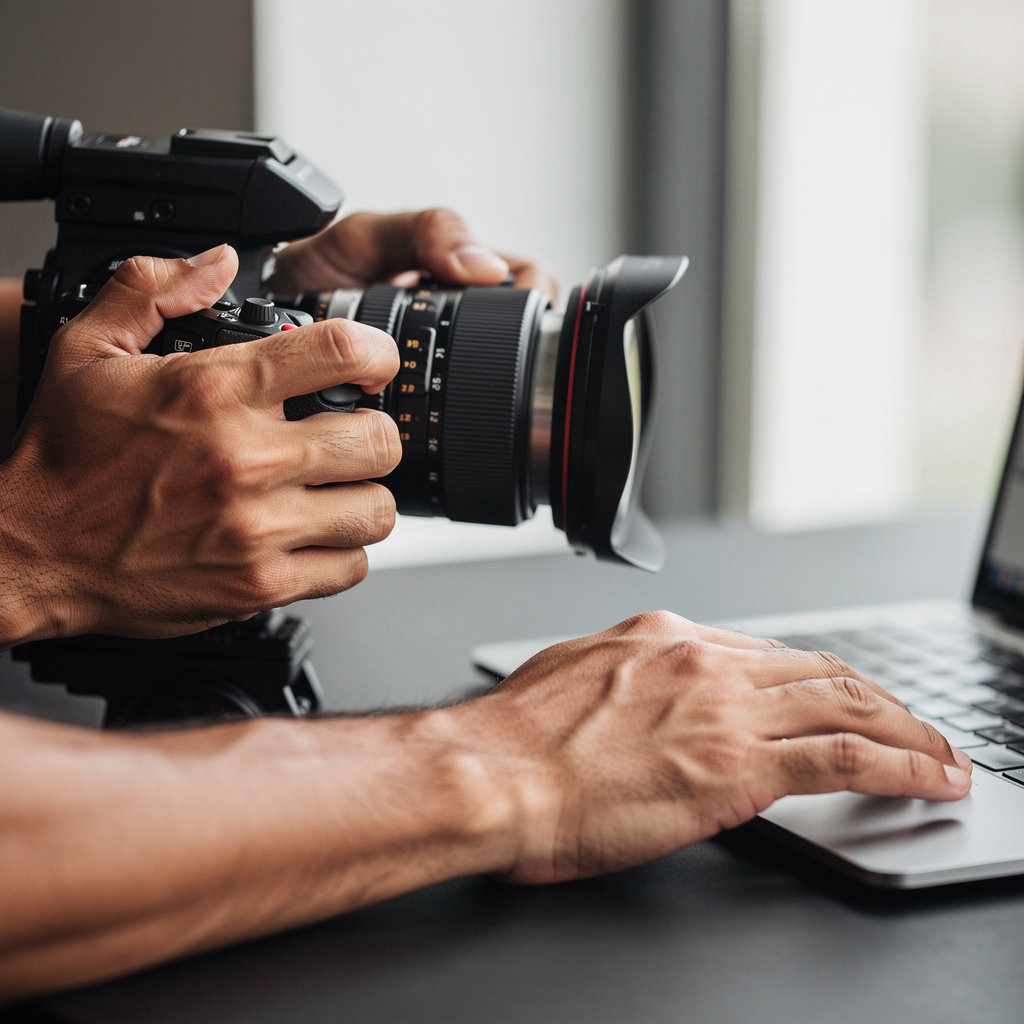 Pacific Video Productions team collaborating on professional video production and web development projects